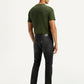 Men's 511 Black Slim Fit Mid Rise Jeans - Back View