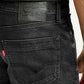 Men's 511 Black Slim Fit Mid Rise Jeans - Detail View
