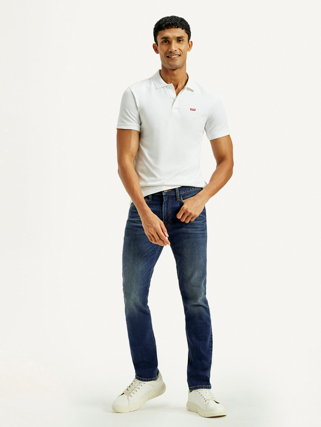 Men's Tinted 511 Med Indigo Slim Fit Mid Rise Jeans - Styleshot View