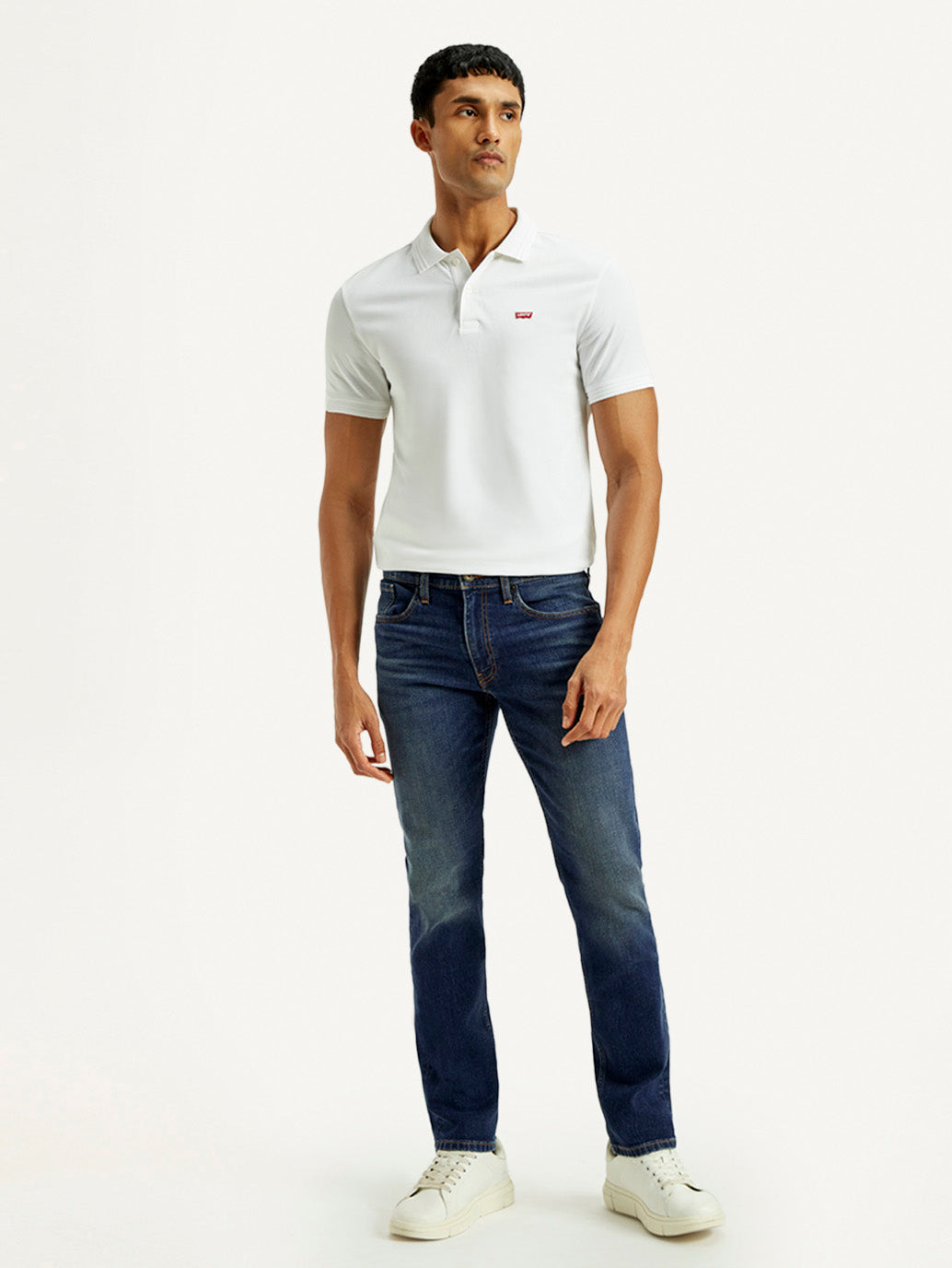 Men's Tinted 511 Med Indigo Slim Fit Mid Rise Jeans - Front View