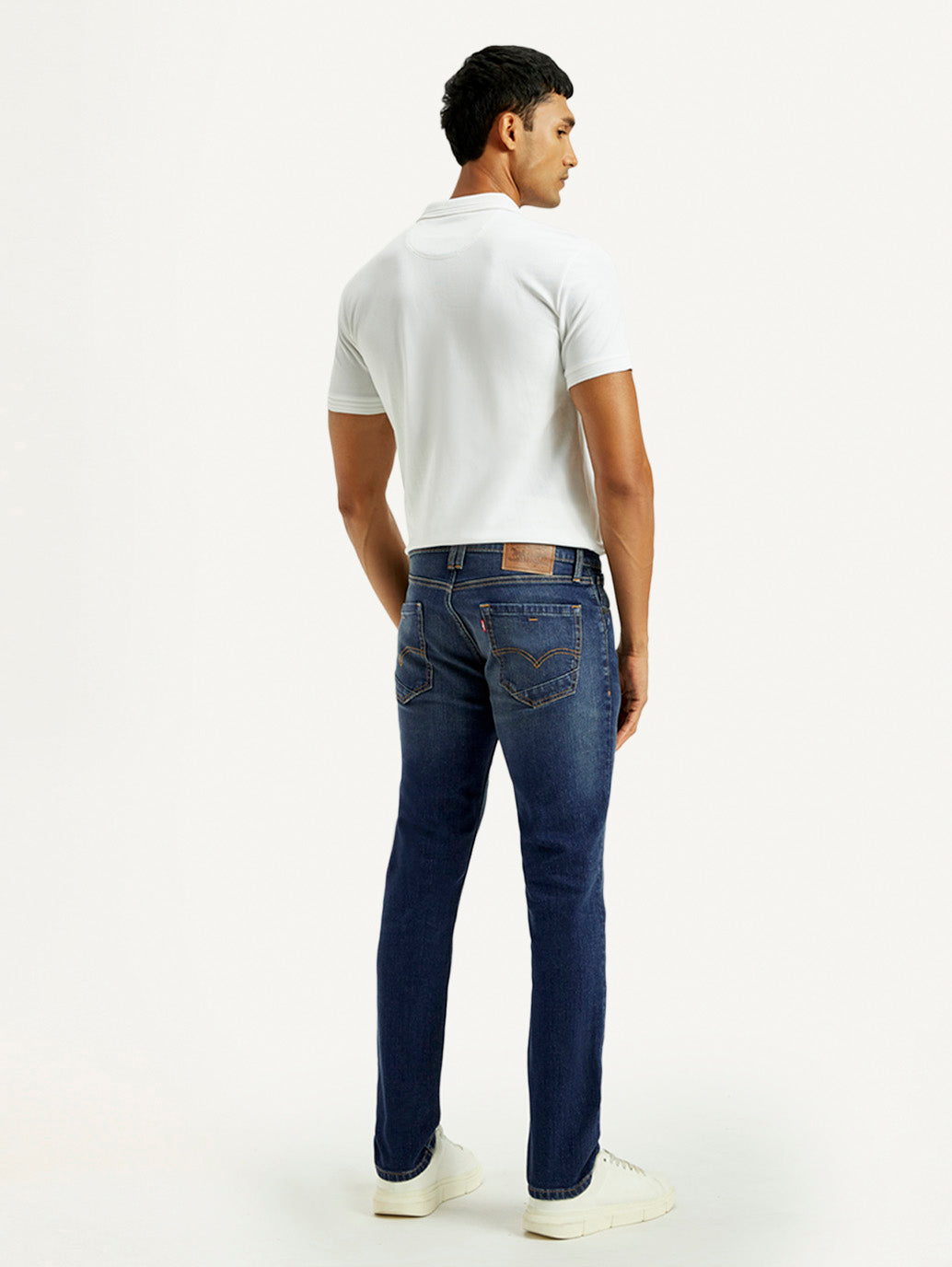 Men's Tinted 511 Med Indigo Slim Fit Mid Rise Jeans - Back View