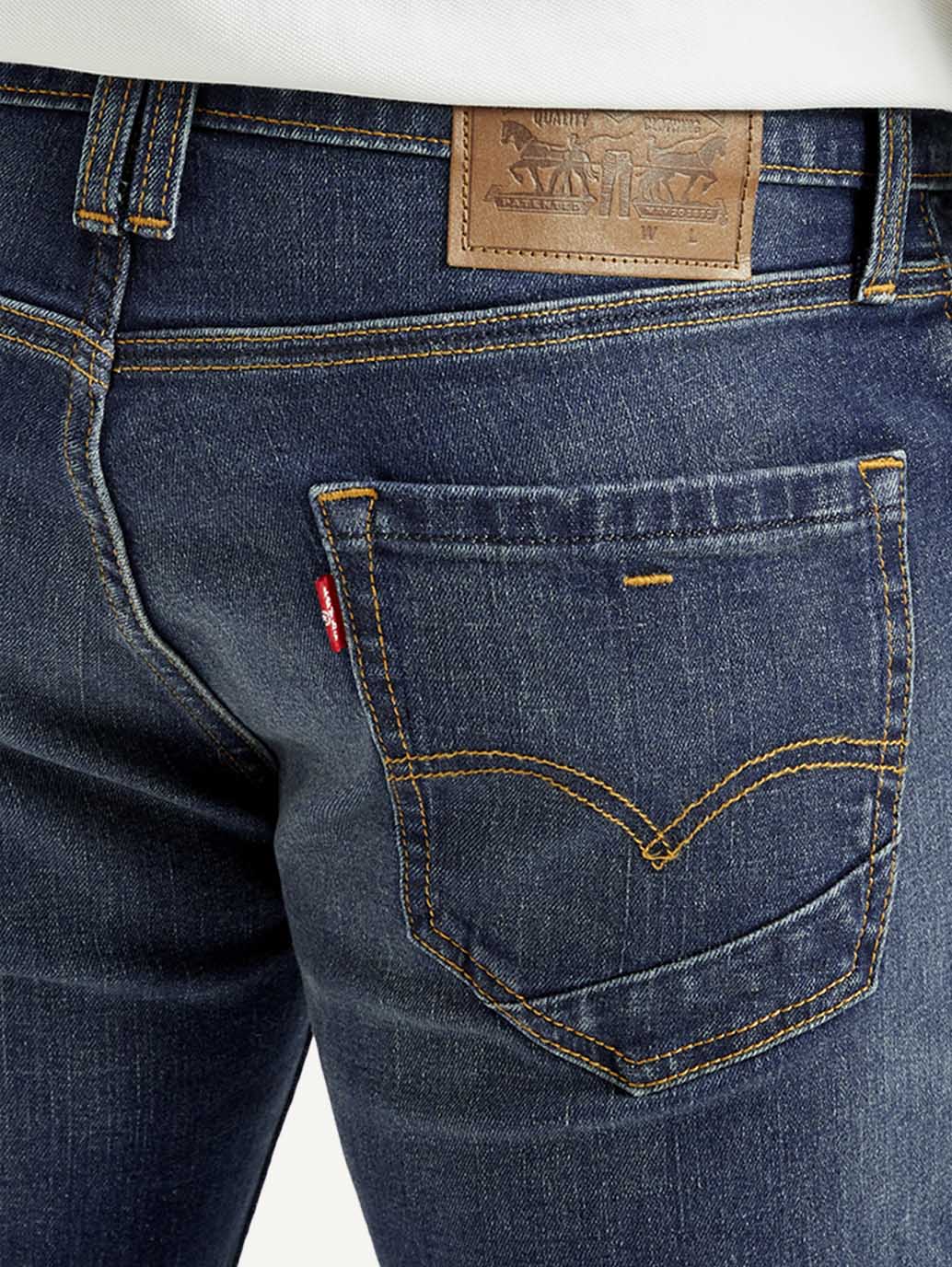 Men's Tinted 511 Med Indigo Slim Fit Mid Rise Jeans - Detail View