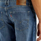 Men's 511 Blue Slim Fit Mid Rise Jeans - Detail View