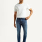Men's 512 Blue Slim Tapered Fit Mid Rise Jeans - Front View