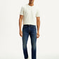 Men's Tinted 513 Blue Slim Straight Fit Mid Rise Jeans - Front View