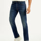 Men's Tinted 513 Blue Slim Straight Fit Mid Rise Jeans - Front View