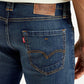 Men's Tinted 513 Blue Slim Straight Fit Mid Rise Jeans - Detail View