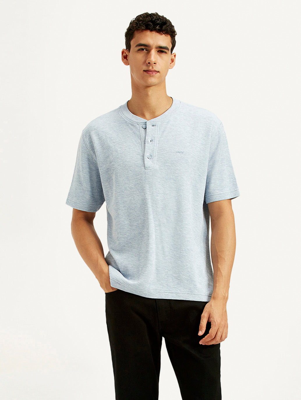 Men's Textured Slim Fit T-Shirt - Styleshot View