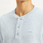 Men's Textured Slim Fit T-Shirt - Detail View