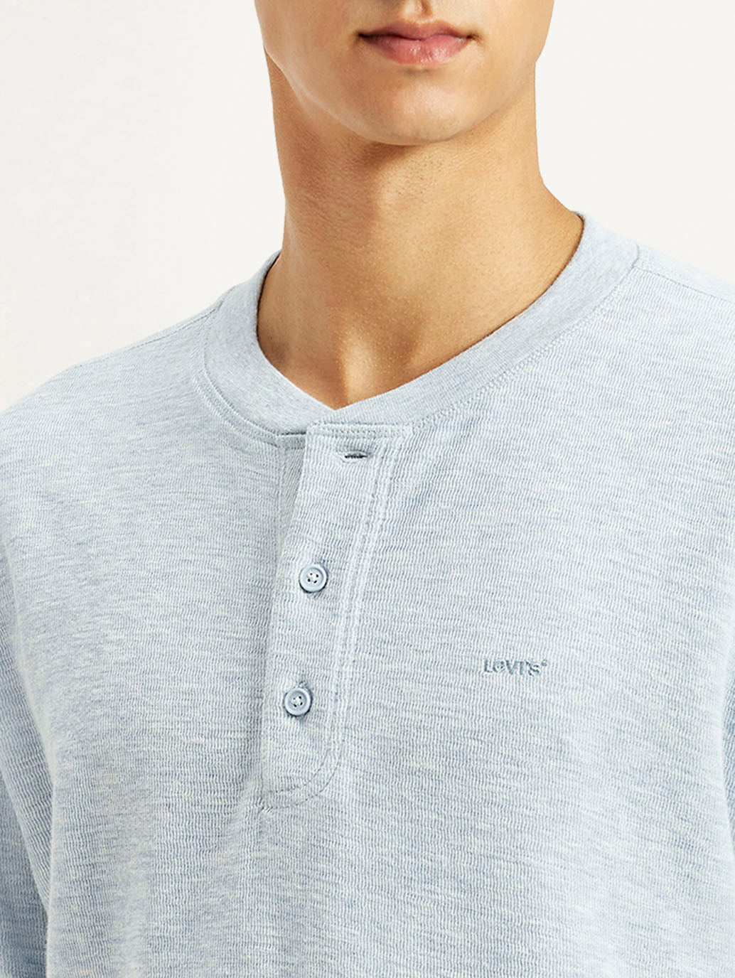 Men's Textured Slim Fit T-Shirt - Detail View