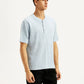 Men's Textured Slim Fit T-Shirt - Side View