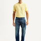 Men's 555 Blue Relaxed Straight Fit Mid Rise Jeans - Front View