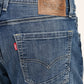 Men's 555 Blue Relaxed Straight Fit Mid Rise Jeans - detail View