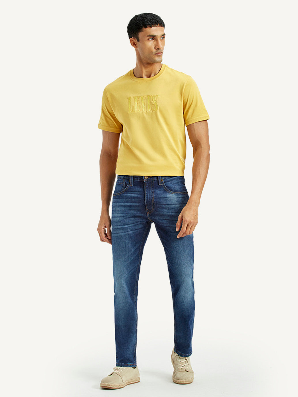 Men's 511 Indigo Slim Fit Mid Rise Jeans - Front View