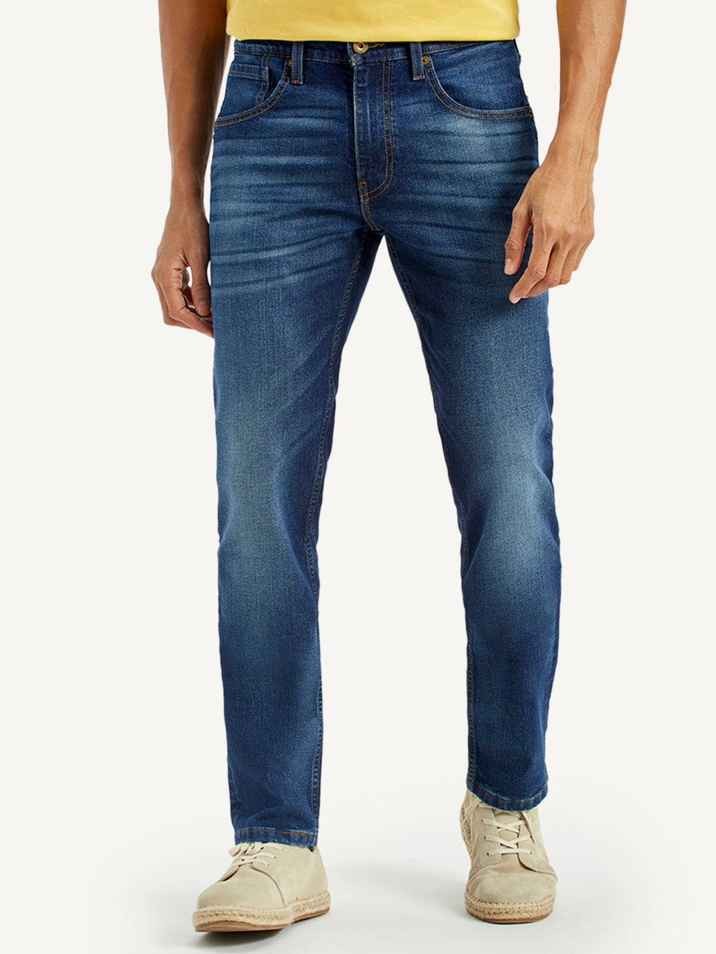 Men's 511 Indigo Slim Fit Mid Rise Jeans - Front View