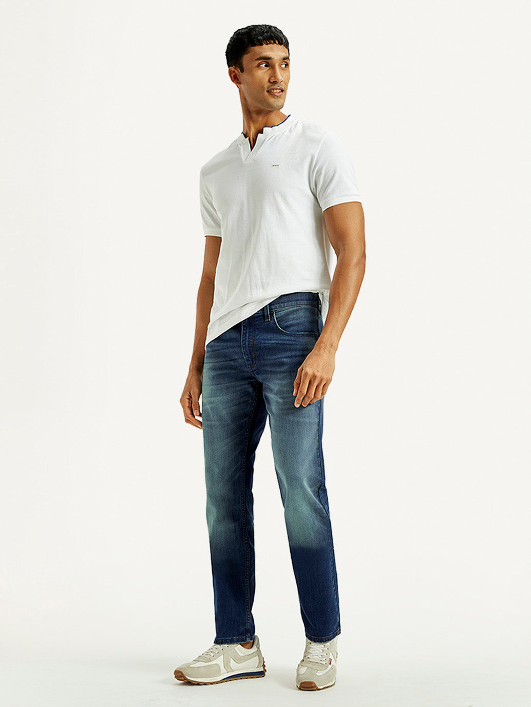 Men's Tinted 511 Med Indigo Slim Fit Mid Rise Jeans - Styleshot View