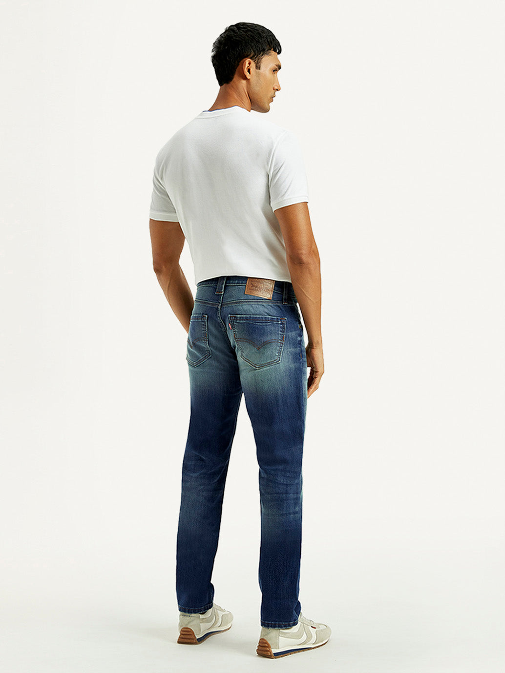 Men's Tinted 511 Med Indigo Slim Fit Mid Rise Jeans - Back View