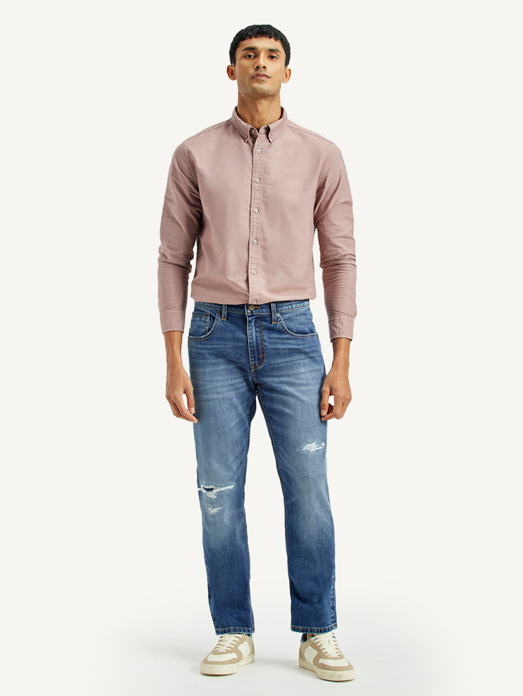 Men's 511 Mid Indigo Slim Fit Mid Rise Jeans - Front View