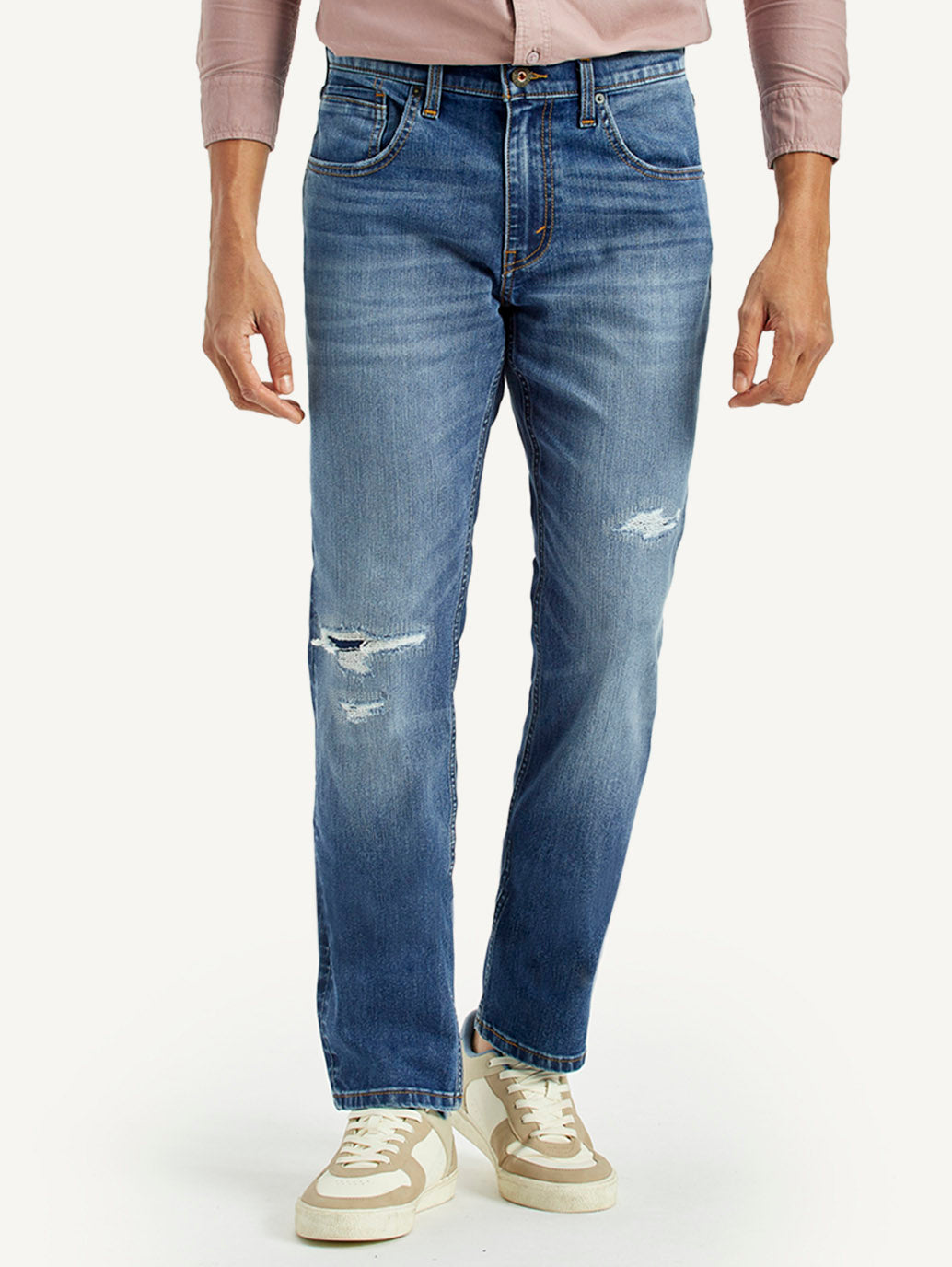 Men's 511 Mid Indigo Slim Fit Mid Rise Jeans - Front View
