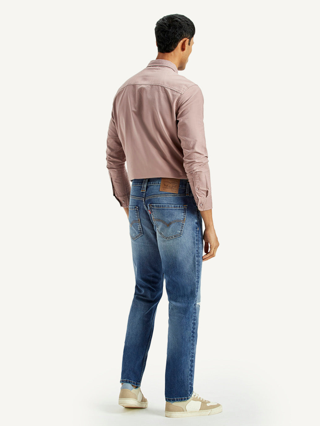 Men's 511 Mid Indigo Slim Fit Mid Rise Jeans - Back View