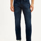 Men's 511 Dark Blue Slim Fit Mid Rise Jeans - Front View