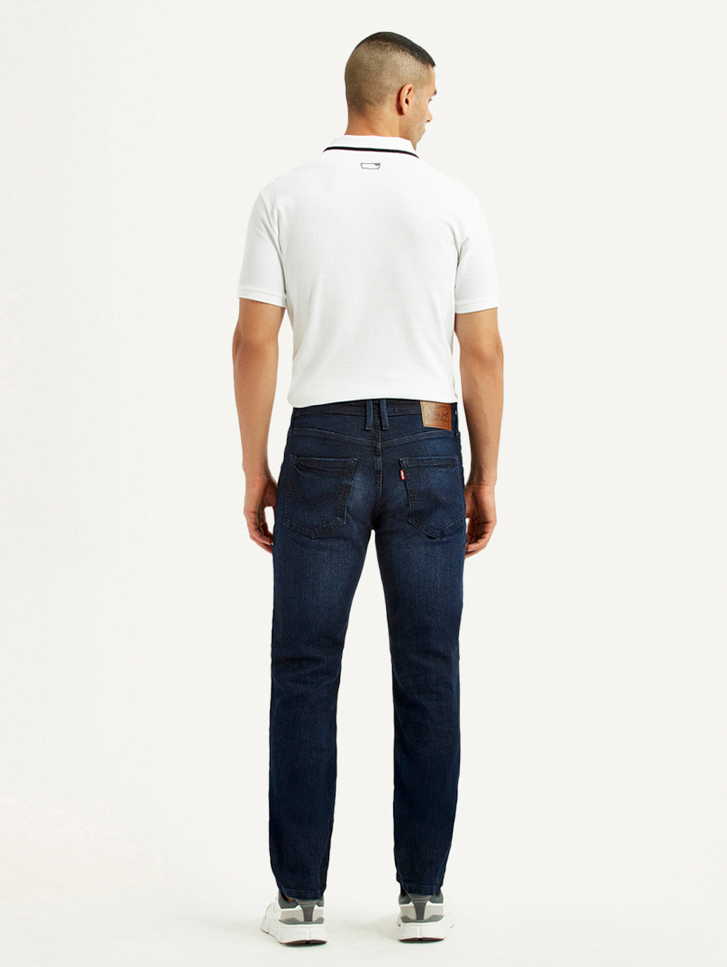 Men's 511 Dark Blue Slim Fit Mid Rise Jeans - Back View