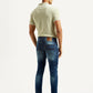 Men's 512 Blue Slim Tapered Fit Mid Rise Jeans - Back View