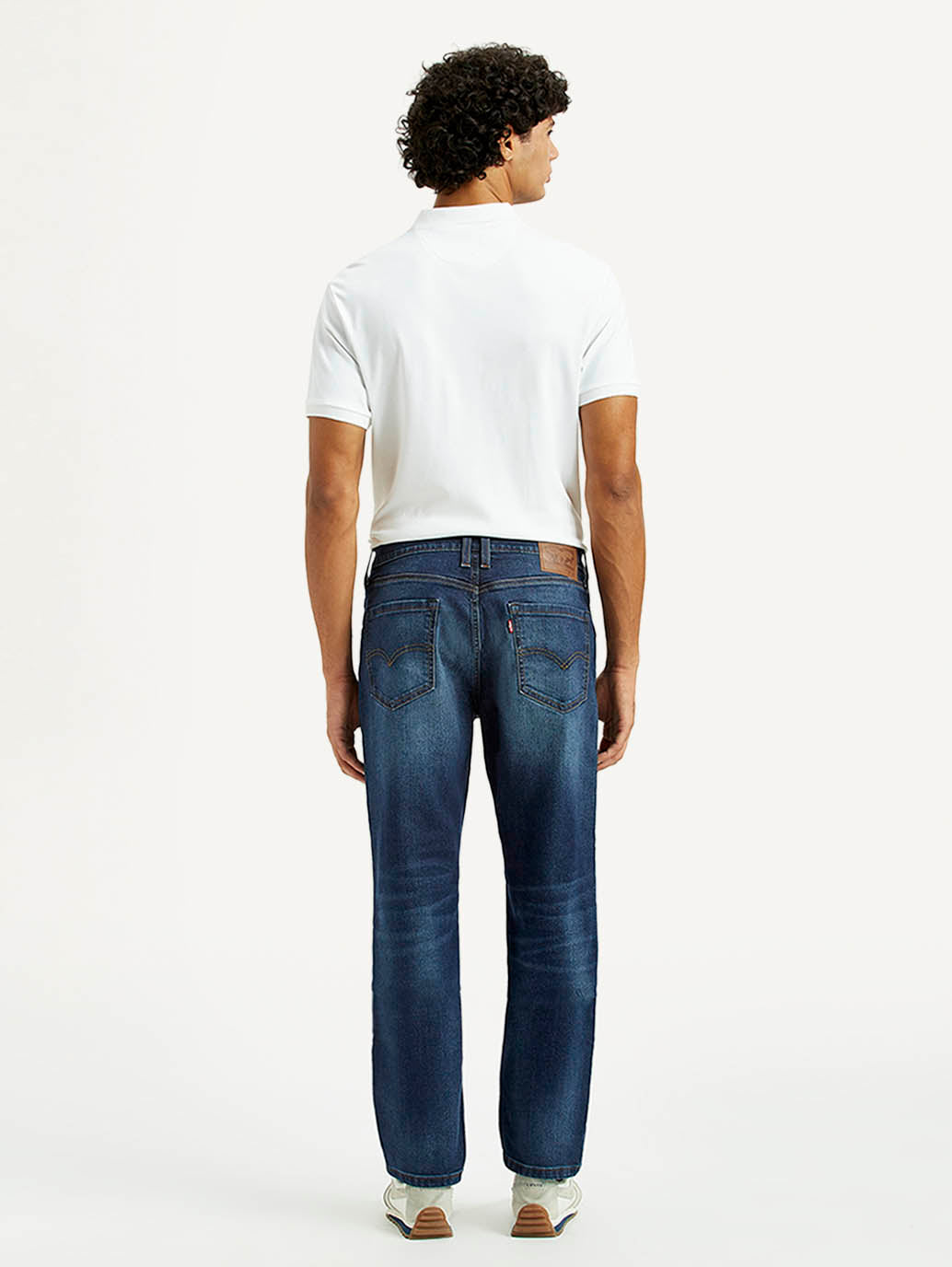 Men's 541 Indigo Athletic Tapered Fit Mid Rise Jeans - Back View