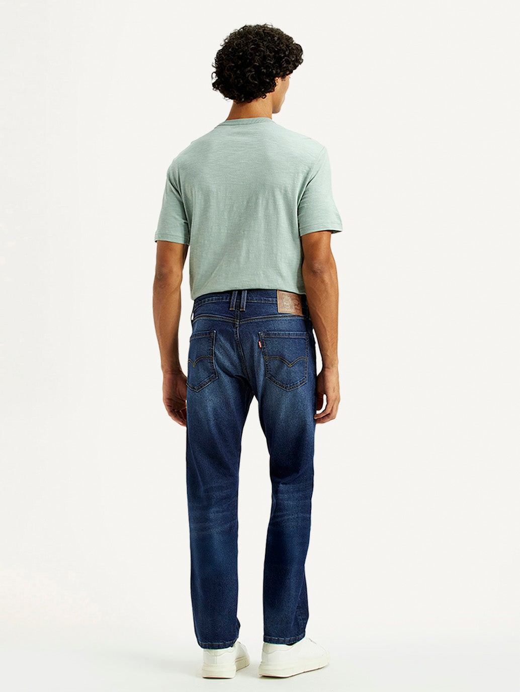 Men's 513 Dark Indigo Slim Straight Fit Mid Rise Jeans - Back View