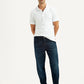 Men's 505 Dark Blue Straight Fit Mid Rise Jeans - Styleshot View