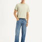 Men's 555 Blue Relaxed Straight Fit Mid Rise Jeans - Styleshot View