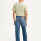 Men's 555 Blue Relaxed Straight Fit Mid Rise Jeans - Back View