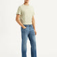 Men's 555 Blue Relaxed Straight Fit Mid Rise Jeans - Side View