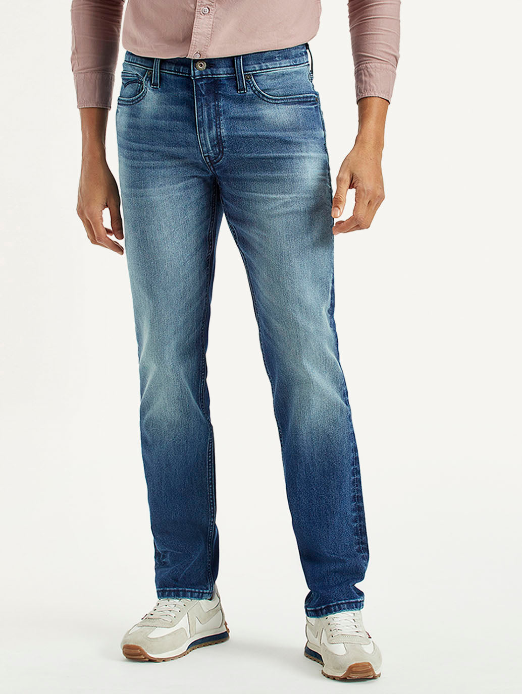 Men's 511 Med Indigo Slim Fit Mid Rise Jeans - Front View