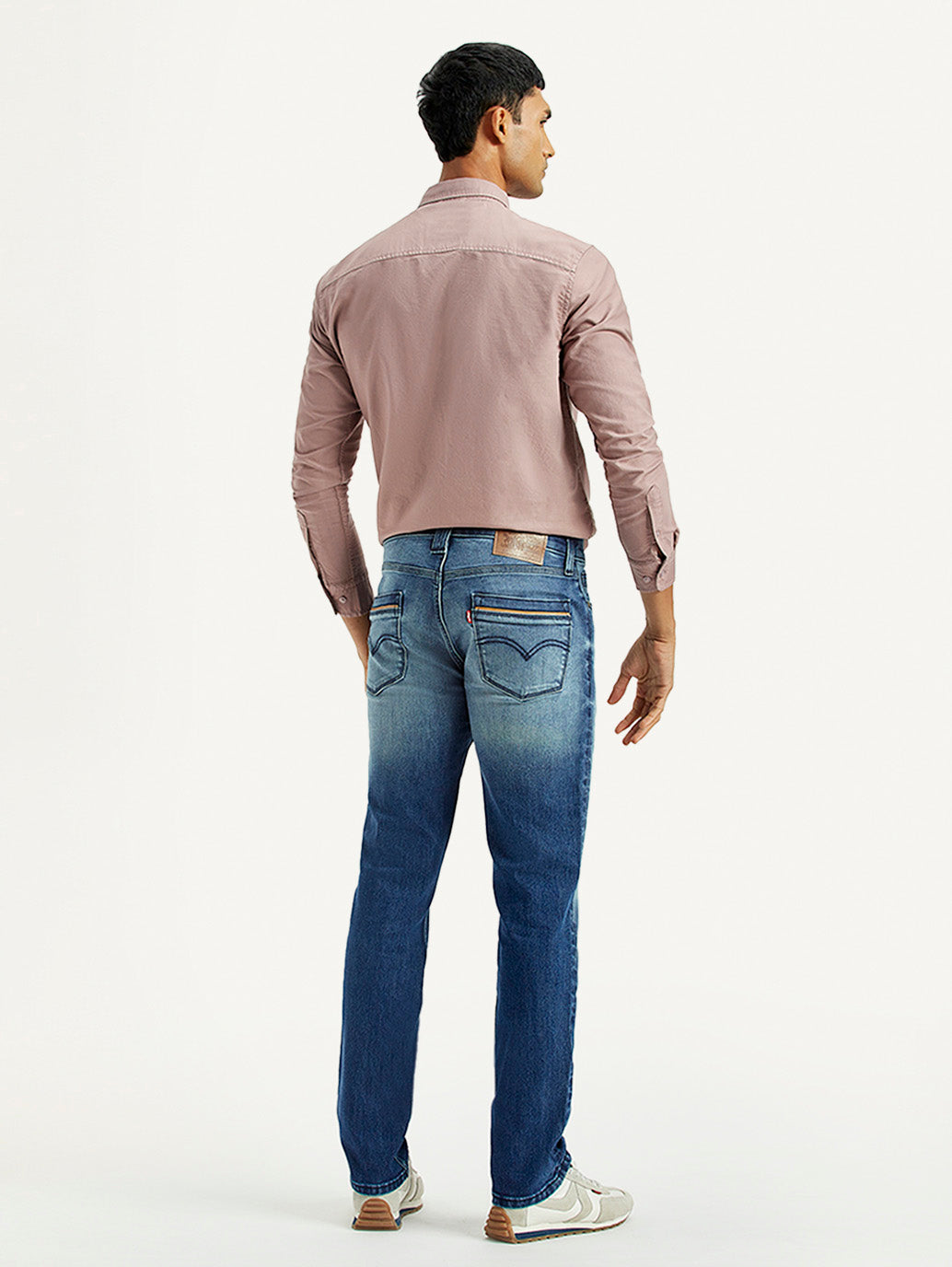 Men's 511 Med Indigo Slim Fit Mid Rise Jeans - Back View
