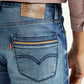 Men's 511 Med Indigo Slim Fit Mid Rise Jeans - Detail View