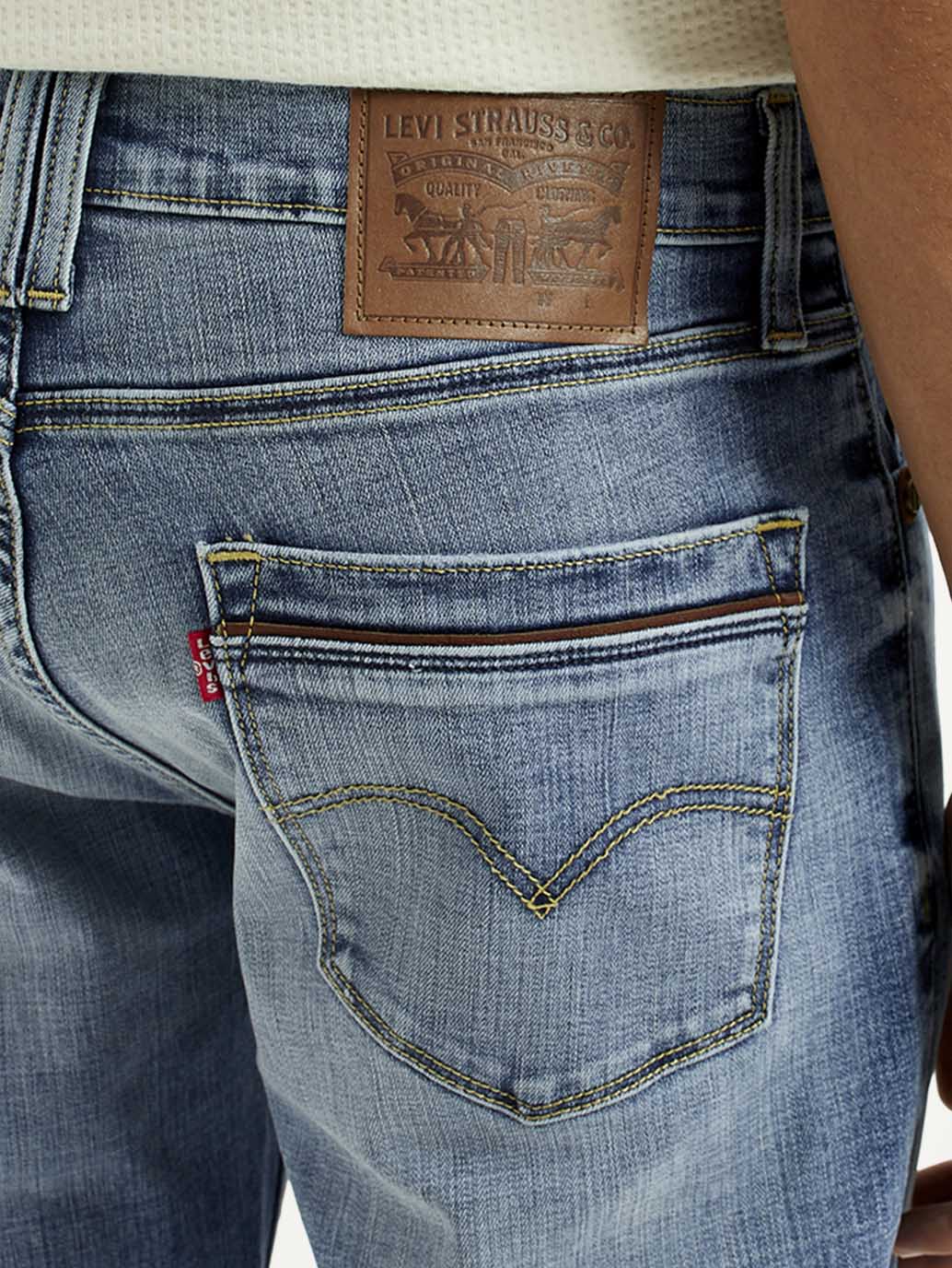 Men's 511 Light Indigo Slim Fit Mid Rise Jeans - Detail View