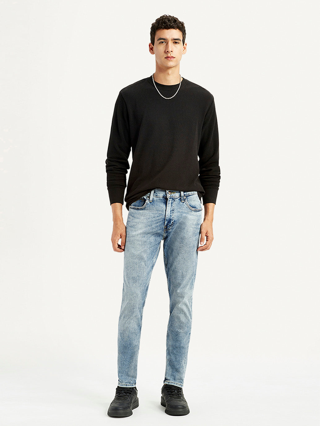 Men's 512 Light Blue Slim Tapered Fit Mid Rise Jeans