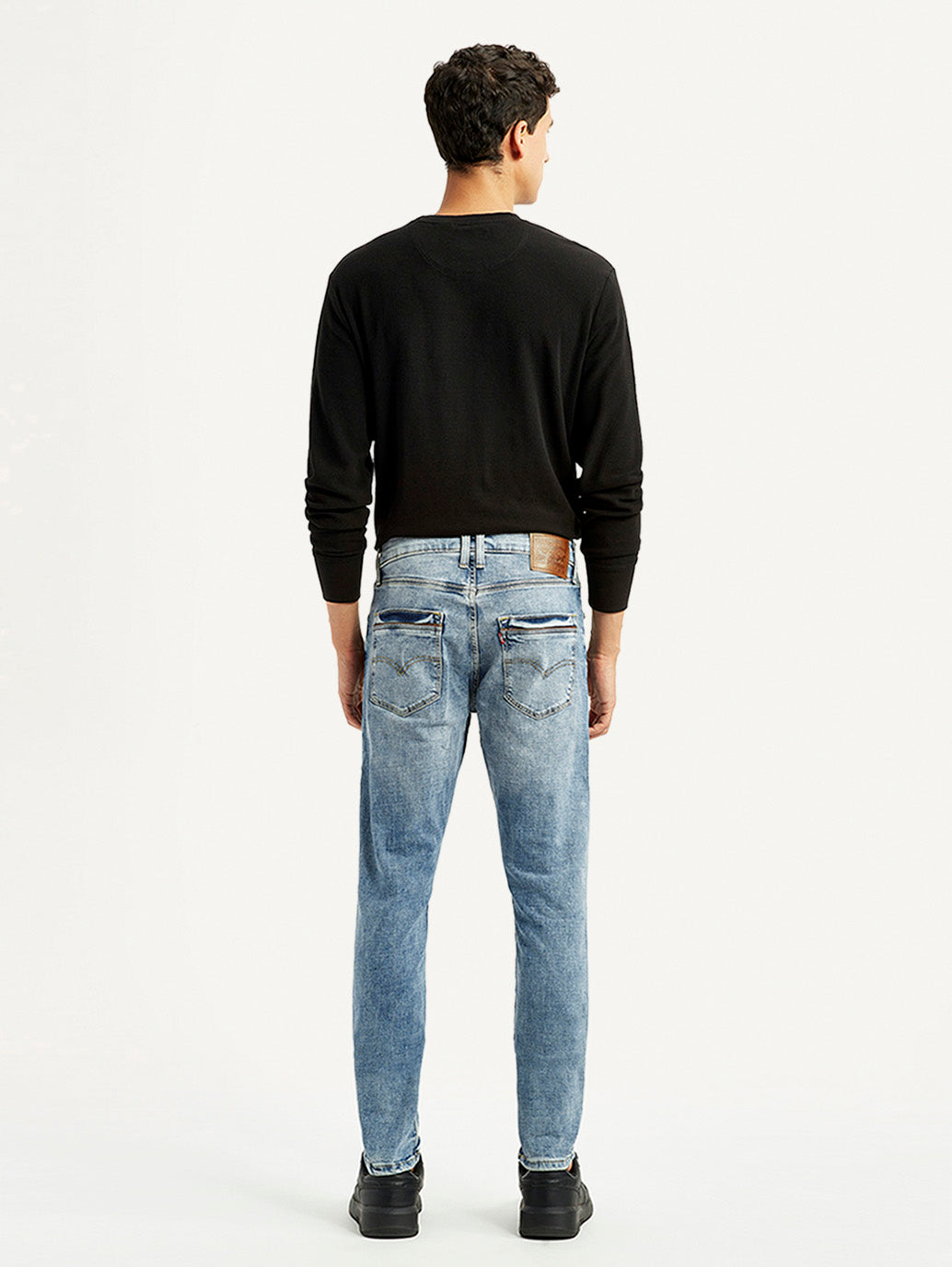 Men's 512 Light Blue Slim Tapered Fit Mid Rise Jeans - Back View