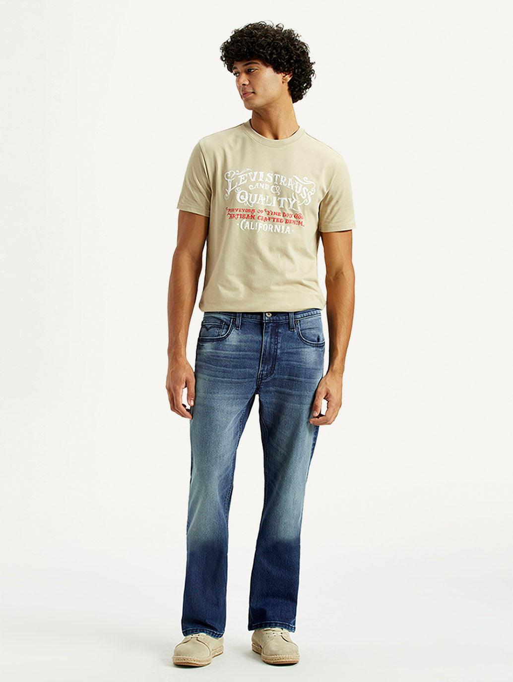 Men's 527 Med Indigo Bootcut Fit Mid Rise Jeans