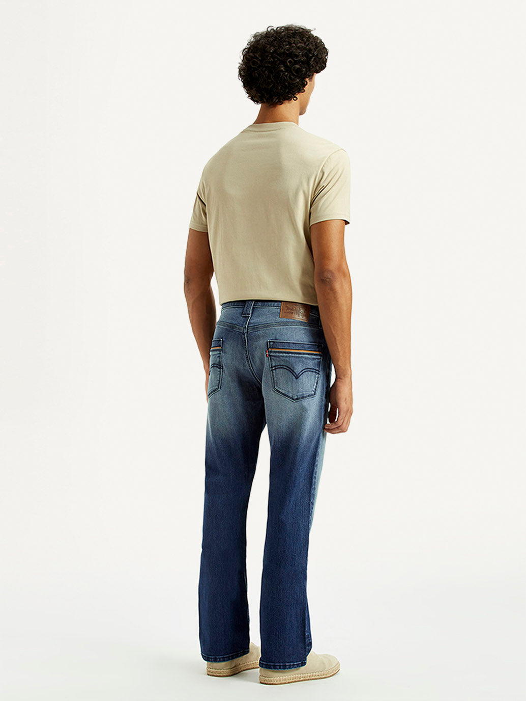 Men's 527 Med Indigo Bootcut Fit Mid Rise Jeans - Back View