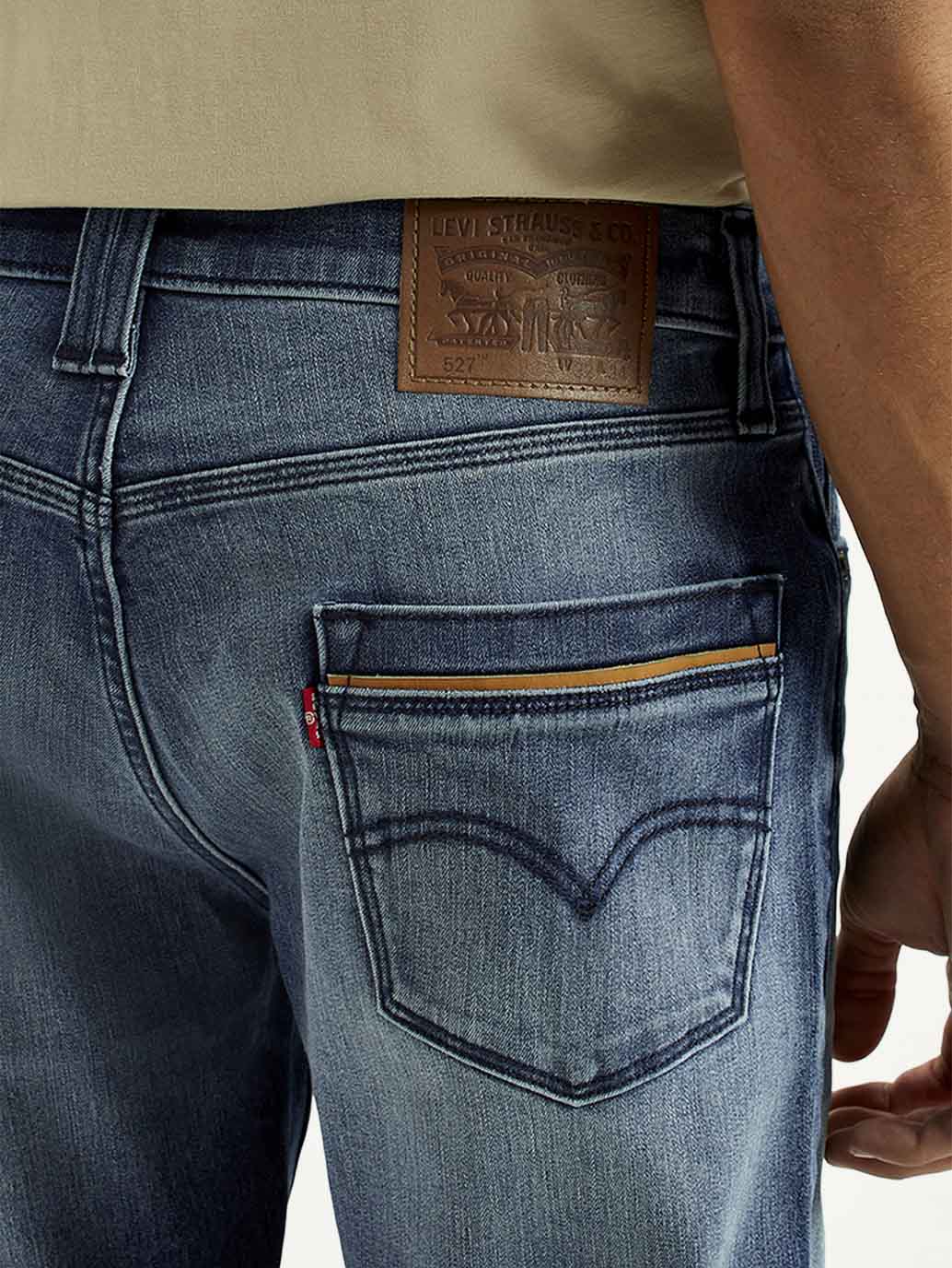 Men's 527 Med Indigo Bootcut Fit Mid Rise Jeans - Detail View