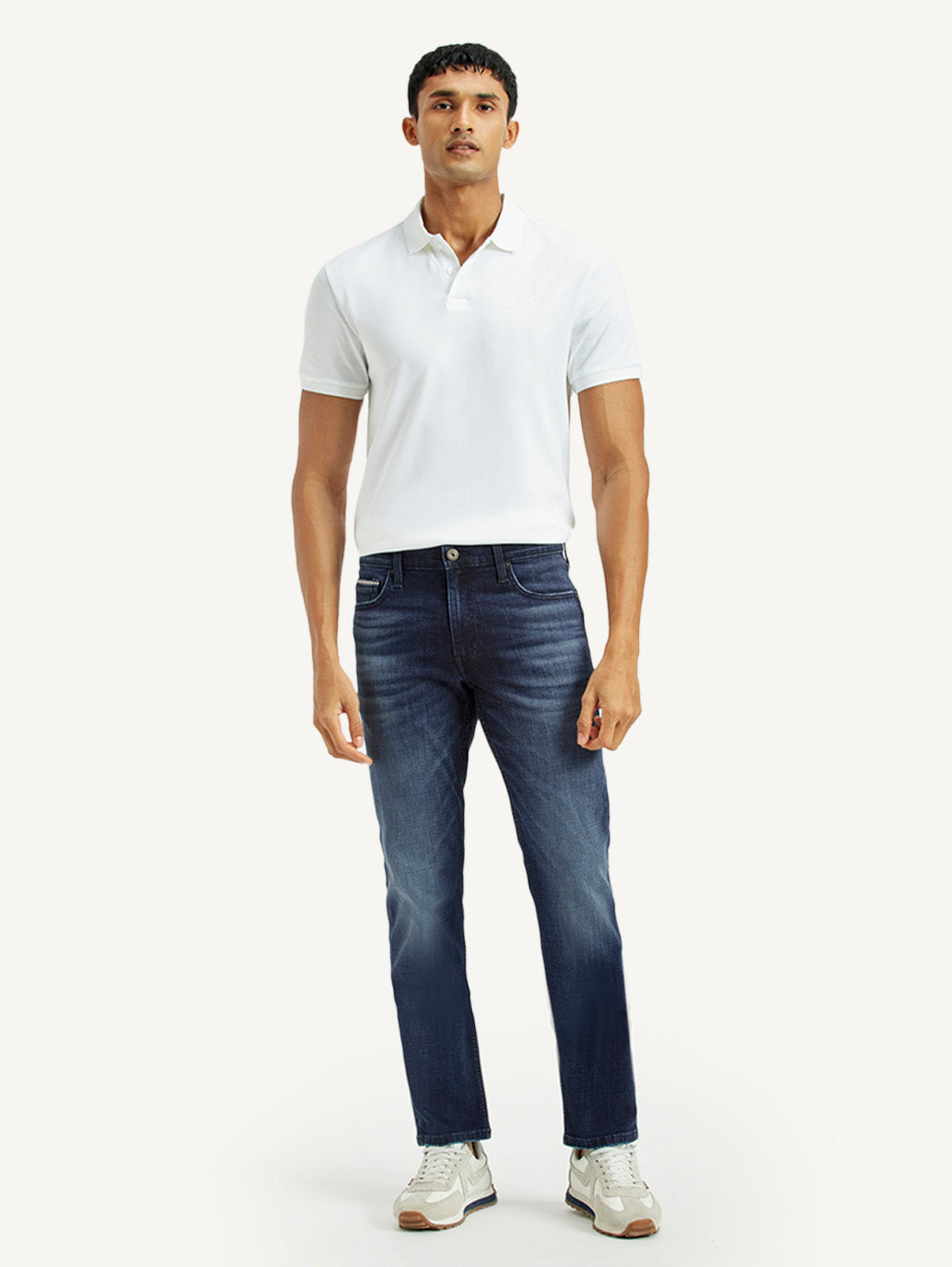 Men's 511 Dark Indigo Slim Fit Mid Rise Jeans - Front View