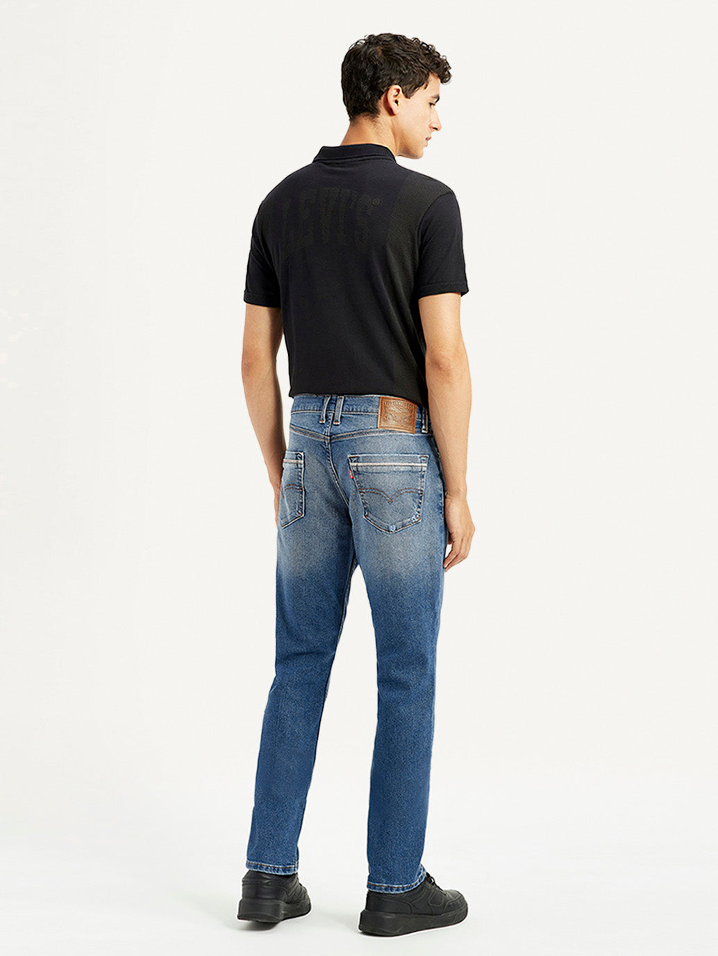 Men's 511 Blue Slim Fit Mid Rise Jeans - Back View