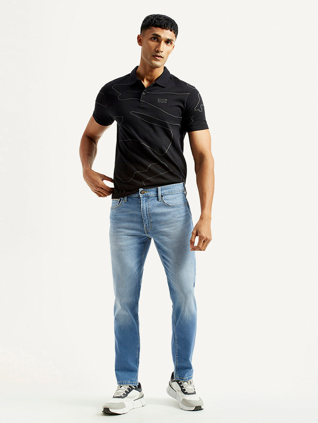 Men's 511 Light Blue Slim Fit Mid Rise Jeans