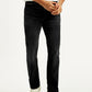 Men's 513 Black Slim Straight Fit Mid Rise Jeans - Front View