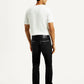 Men's 513 Black Slim Straight Fit Mid Rise Jeans - Back View