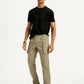 Men's Khaki Authentic Straight Fit Cargo Trousers - Elevated View
