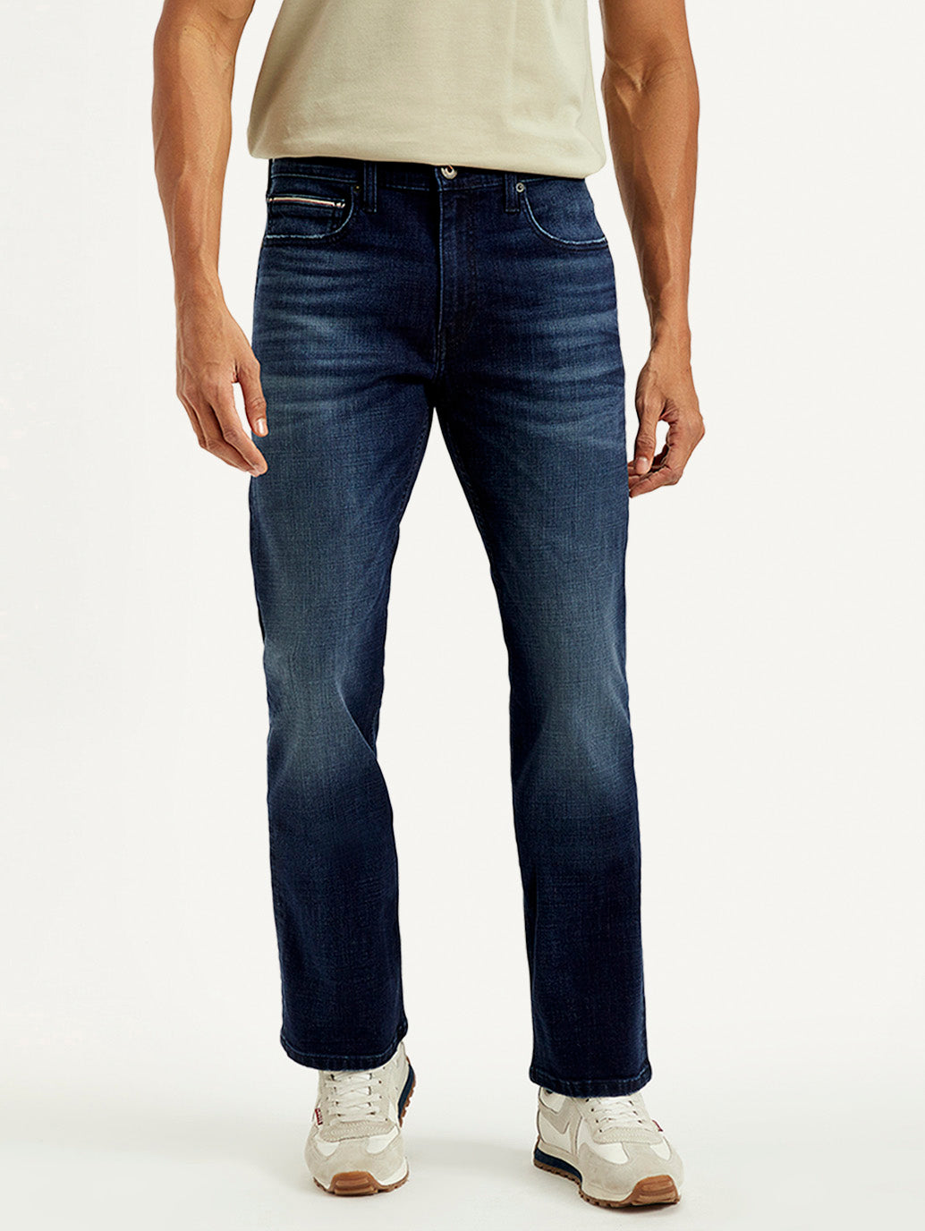Men's 527 Blue Bootcut Fit Mid Rise Jeans - Front View