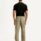 Men's Khaki Authentic Straight Fit Cargo Trousers - Back View